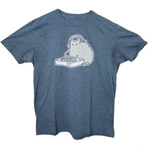 DJ Pusheen Cat Graphic T-Shirt XL